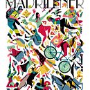 THE MADRILEÑER. Traditional illustration, and Poster Design project by Daniel Montero Galán - 12.20.2021