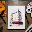 Mon projet du cours : Dessin architectural à l’aquarelle et à l’encre. Een project van  Schetsen,  Tekening, Aquarelschilderen,  Architecturale illustratie, Sketchbook y  Illustratie met inkt van atelierdulys - 20.12.2021