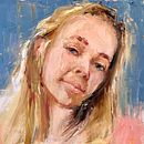 My project in Contemporary Oil Portraiture course. Een project van Traditionele illustratie,  Beeldende kunst, Schilderij y  Olieverfschilderij van Marcia Hodges - 20.12.2021