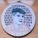 Mi Proyecto del curso: Creación de retratos bordados. Embroider, and Textile Design project by Sandra Rosario Suárez Ruiz - 12.21.2021