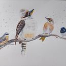 My project in Artistic Watercolor Techniques for Illustrating Birds course. Een project van Traditionele illustratie, Aquarelschilderen, Realistische tekening y Naturalistische illustratie van Suzie Elizabeth - 22.12.2021
