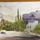 My project in Contemporary Watercolor Landscape Painting course. Een project van  Beeldende kunst y Aquarelschilderen van rjkanz - 16.12.2021