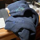 My project in Visible Mending: Colorful Knitwear Repair course. Fashion Design, Embroider, Sewing, Fiber Arts, Upc, cling, Weaving, and Textile Design project by z229 - 12.21.2021