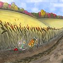 Where the wind blows, Autumn Illustration. Un progetto di Illustrazione digitale e Illustrazione tradizionale di Robin Crockett - 19.10.2020