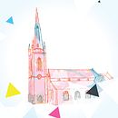 Church Illustration . Un progetto di Illustrazione tradizionale e Illustrazione digitale di Robin Crockett - 20.05.2019