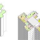 Regeneration of public housing through the insertion of communal orchards and green infrastructure.. Un proyecto de Ilustración arquitectónica y Paisajismo de Santiago Paredes - 27.12.2021