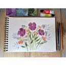 Mi Proyecto del curso: Creación de una composición floral con acuarela. Un projet de Illustration traditionnelle, Beaux Arts, Peinture, Aquarelle, Illustration botanique et Illustration naturaliste de Isabella Martinez - 27.12.2021