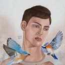 Mi Proyecto del curso: Retratos digitales de fantasía con Photoshop. Ilustração tradicional, Desenho, Ilustração digital, Desenho de retrato, Desenho digital, e Pintura digital projeto de Isabella Ripoll - 26.12.2021