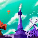 Concept Art: Ciudadela Universitaria. Un progetto di Illustrazione tradizionale, Animazione, Illustrazione digitale, Videogiochi, Arte concettuale, Progettazione di videogiochi e Cinema, video e TV di Walter Ortiz - 15.12.2021