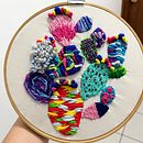 Cactus . Bordado projeto de Mariana Meixueiro - 25.12.2021