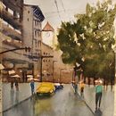 Mi Proyecto del curso: Paisajes urbanos en acuarela. Un progetto di Pittura ad acquerello, Illustrazione architettonica e Belle arti di Anna GIFRE - 28.12.2021