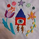 Mi Proyecto del curso: Bordado contemporáneo con puntos tradicionales mexicanos 2ª PARTE. Een project van Craft, Borduurwerk, Textiel y Textielontwerp van Nadia Mah - 28.12.2021