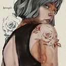 My project in Illustrated Portraits with Procreate course. Un progetto di Illustrazione tradizionale, Illustrazione vettoriale, Illustrazione digitale e Disegno di ritratti di hatsuyuki hoshino - 29.12.2021