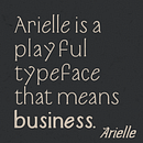 Arielle - playful serif typeface. Un proyecto de Ilustración tradicional, Diseño gráfico, Tipografía y Diseño tipográfico de Sam Stein - 30.12.2021