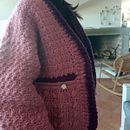 Cardigan romantico oversize in pura lana. Projekt z dziedziny Projektowanie mod,  Tkactwo, DIY, Sz, dełkowanie, Wzornictwo tekst i liów użytkownika Ilaria Moschese - 30.12.2021