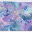 Galaxy M. Un projet de Illustration traditionnelle, Beaux Arts, Peinture , et Aquarelle de melonmalibu - 30.12.2021