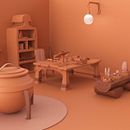 Modelado cartoon de bodegones con Maya: Magic Room Ein Projekt aus dem Bereich 3D, 3-D-Modellierung und 3-D-Design von Ana Martinez Coll - 01.01.2022