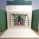 "The Little Fox", Paper Cutting: Create Paper Scenes with Depth. Een project van Papercraft,  Creativiteit, Stor y telling van Petra Staav - 03.01.2022