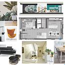 Proyecto: Diseño de interiores; living comedor.  Ein Projekt aus dem Bereich Design, 3D, Architektur, Möbeldesign und - bau, Collage, 2-D-Animation, Kreativität, Zeichnung und 3-D-Modellierung von Fer Segura - 29.12.2021