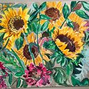 Sunflowers in Toronto. Een project van Aquarelschilderen van Roza Alicja - 04.01.2022