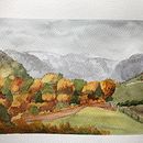 My project in Natural Landscapes in Watercolor course. Un progetto di Belle arti, Pittura e Pittura ad acquerello di lorna_wilson - 04.01.2022