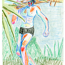 My project in Expressive Figure Drawing: Explore Lines, Shapes and Colors course. Een project van  Beeldende kunst, Tekening met potlood,  Tekening,  Portrettekening, Realistische tekening, Anatomisch tekenen y Schilderen met gouache van Živilė Kairytė - 04.01.2022