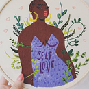 Self-love. Un proyecto de Ilustración tradicional, Diseño, DIY, Bordado, Costura e Ilustración de moda					 de Minerva freire - 11.09.2021