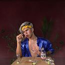 "Con un poco de aguardiente y limón hasta llenar el corazón" 2021. Photograph, Post-production, Photo Retouching, Portrait Photograph, Studio Photograph, Fine-Art Photograph, Photomontage, and Self-Portrait Photograph project by Hipolito de Jesus Torres Cobos - 03.31.2021