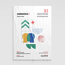Identidad visual. Comunica2. Congreso Internacional de Comunicación y Tecnología. Un proyecto de Br, ing e Identidad, Diseño gráfico y Diseño de carteles de Adrian Juarez Iniesto - 05.01.2022