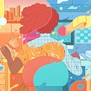 How to Thrive in a Hybrid Workplace. Traditional illustration, and Editorial Illustration project by Olivia Fields - 09.15.2021