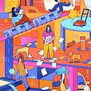 Unusual Reporting. Traditional illustration, and Editorial Illustration project by Olivia Fields - 11.10.2021