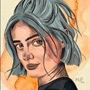 Mi Proyecto del curso: Retrato ilustrado con Procreate Ein Projekt aus dem Bereich Traditionelle Illustration, Vektorillustration, Digitale Illustration und Porträtzeichnung von Paula Castañeda Robayo - 02.01.2022