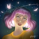 Mi Proyecto del curso: Iluminación y color para retratos digitales en Photoshop . Un progetto di Illustrazione tradizionale, Illustrazione digitale e Pittura digitale di Romina - 03.01.2022