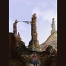 Ruinas Concep Art. Traditional illustration, Digital Illustration, Video Games, Concept Art, and Game Design project by Javier Alfonso Demetrio Villegas Cotrina - 01.06.2022