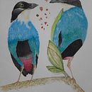 My project in Artistic Watercolor Techniques for Illustrating Birds course . Ilustrasi tradisional, Lukisan Cat Air, Gambar Realistis & Ilustrasi Naturalistik proyek oleh Rochelle Brillantes - 12.21.2021