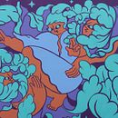 «Florecer» Muro Violeta. Un projet de Illustration traditionnelle, Art urbain et Illustration numérique de Pearlie Sánchez - 23.10.2021