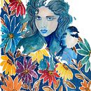 My project in Illustrated Portrait in Watercolor course. Watercolor Painting, Painting, Drawing, and Portrait Drawing project by Joane Eby - 01.08.2022