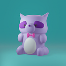 My project in Kawaii Character Creation in 3D with Blender  course. Un progetto di Illustrazione tradizionale, Character design, Illustrazione digitale, Modellazione 3D e Manga di Lindsey Castellon - 08.01.2022