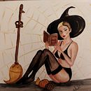 Il mio progetto del corso: Illustrazione di una pin-up con tecniche tradizionali. Projekt z dziedziny Trad, c, jna ilustracja,  Sztuki piękne,  Malarstwo, R, sunek ołówkiem,  R i sunek użytkownika Alessia Demofonti - 09.01.2022