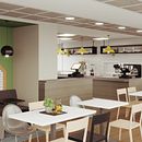 Cafeteria Madrid . Projekt z dziedziny Design, 3D,  Architektura, Wzornictwo przem, słowe,  Modelowanie 3D,  Projektowanie 3D i Dekoracja wnętrz użytkownika Ana - 10.01.2022