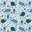 My project in Digital Pattern Illustration Inspired by Flora and Fauna course . Ilustrasi tradisional, Desain Pola, Menggambar, Ilustrasi Digital & Ilustrasi Botani proyek oleh bea_dobi - 01.10.2022