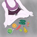 Yoga, ayurveda & food workshop illustrations. Een project van Traditionele illustratie van Marta Ramírez Siañez - 11.01.2022