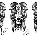 Mi Proyecto del curso: Diseño e ilustración digital de tatuajes con Procreate. Un progetto di Illustrazione tradizionale, Graphic design, Illustrazione digitale, Design di tatuaggi e Disegno digitale di brendaareve - 11.01.2022