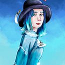 Mi Proyecto del curso: Retratos digitales de fantasía con Photoshop. Traditional illustration, Drawing, Digital Illustration, Portrait Drawing, Digital Drawing, and Digital Painting project by Fabio Mora - 01.11.2022