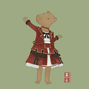 Capybaras FFXIV. Ilustração tradicional projeto de Vivian Kaneko - 12.01.2022