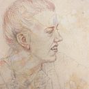 "Renaissance Emily" - My third attempt at the project in Classical Portrait Drawing: The Renaissance Man’s Method course. Een project van  Beeldende kunst,  Schetsen,  Tekening,  Portrettekening, Realistische tekening y  Artistieke tekening van Linda Schneider - 23.12.2021