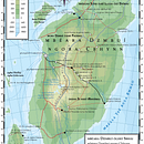 Atlas-style map of a temperate continent on a fantasy world. Un projet de Illustration traditionnelle, Illustration numérique , et Conception numérique de Rune Davino-Collins - 12.01.2022