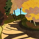 Tuscany countryside, Winter 2021. Een project van Traditionele illustratie y Digitale illustratie van Elisa Bindi - 01.01.2022