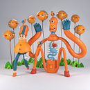 Monster and Friends. 3D, Character Design, 3D Modeling, and 3D Character Design project by Anthony S - 01.14.2022