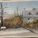 Mi Proyecto del curso: Creación de paisajes contemporáneos en acuarela. Artes plásticas, e Pintura em aquarela projeto de Andrea Fernando - 14.01.2022